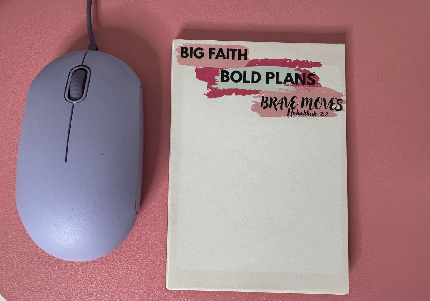 Big Plans. Bold Faith. Brave Moves.™ Notepad