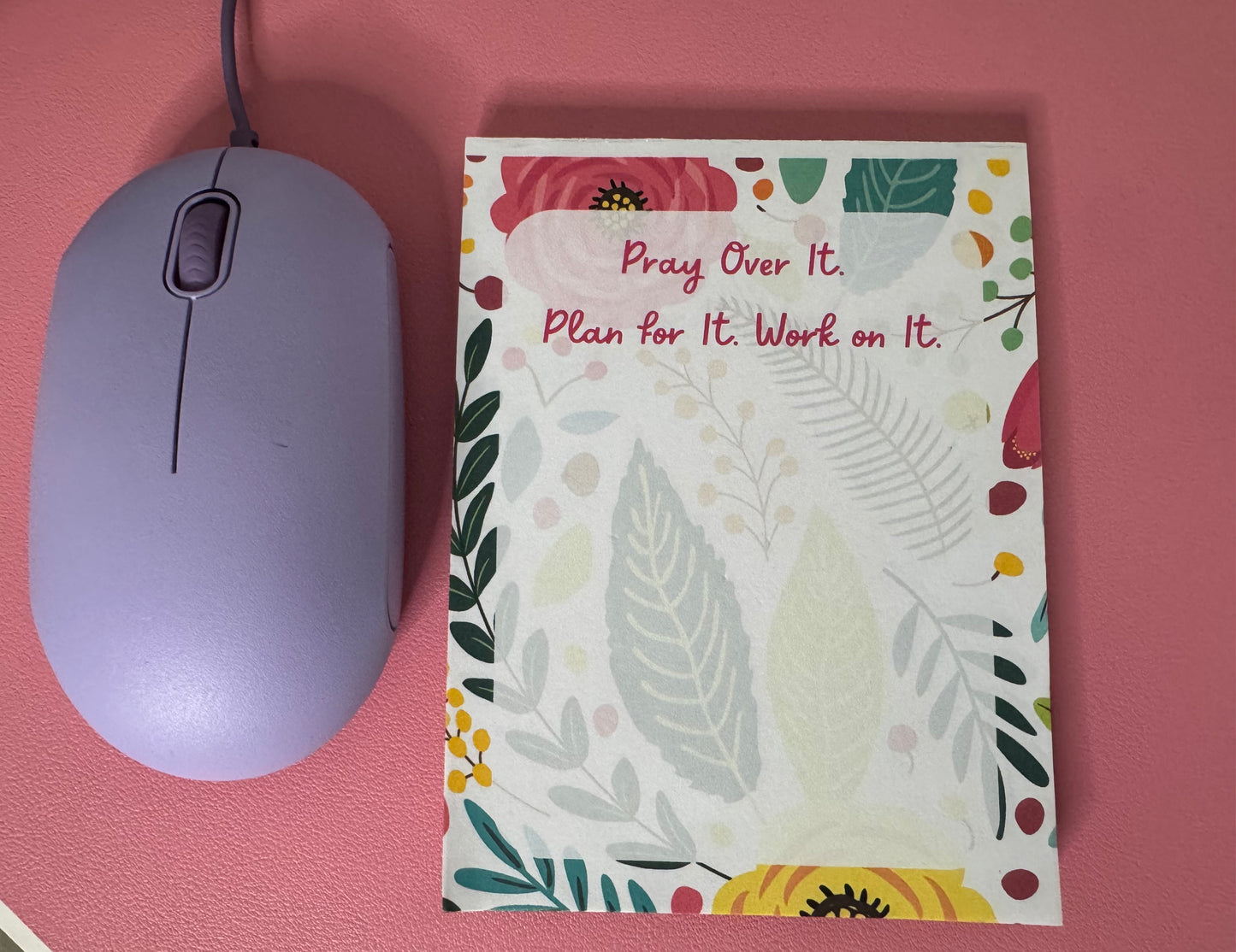 Pray Over It. Plan for It. Work on It!™ Notepad