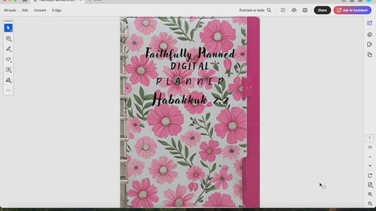 Faithfully Planned Digital Planner: Plan with Purpose, Stay Anchored in Faith